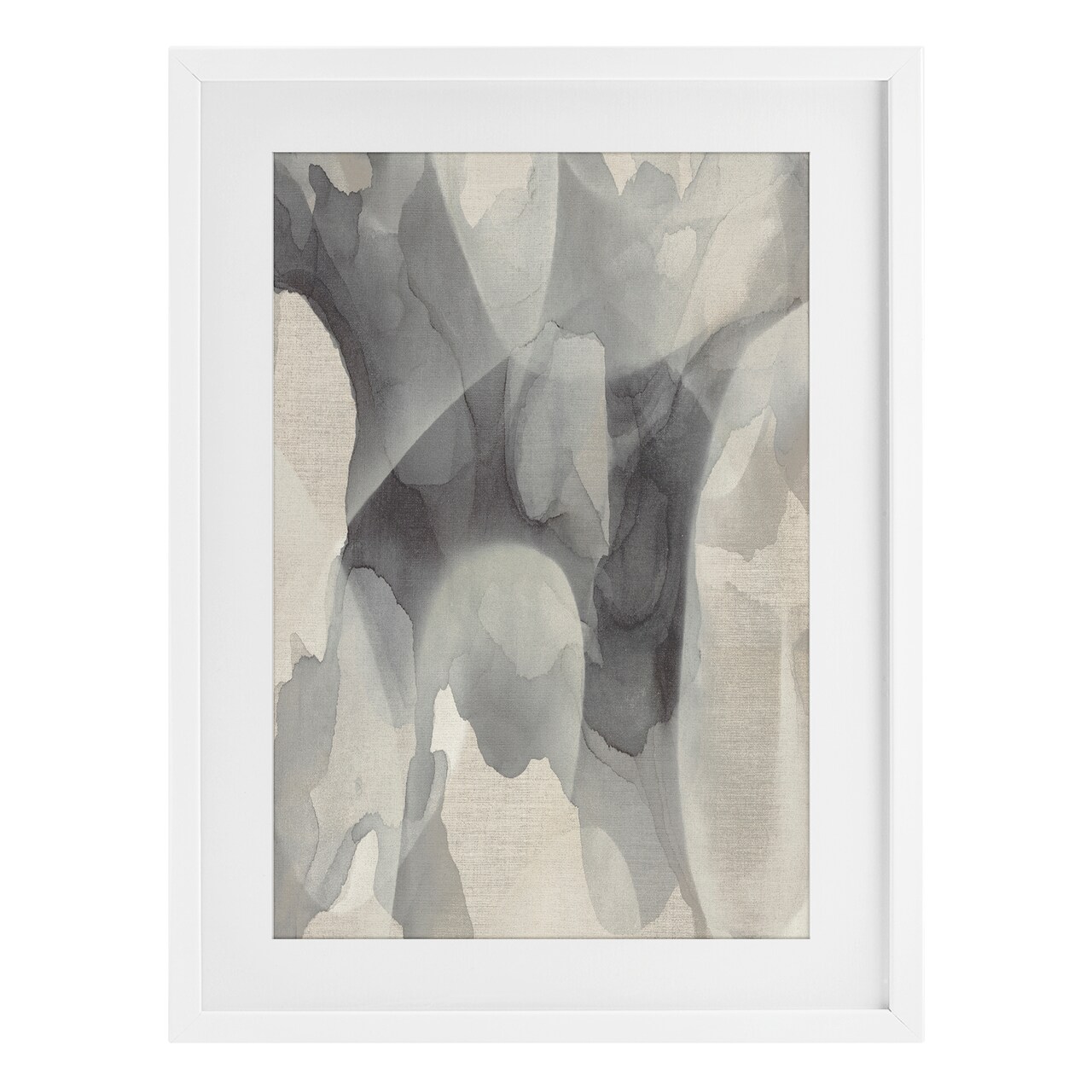 Stupell Industries Monochrome Watery Drips Framed Print Under Glass, design by Kippi Leonard